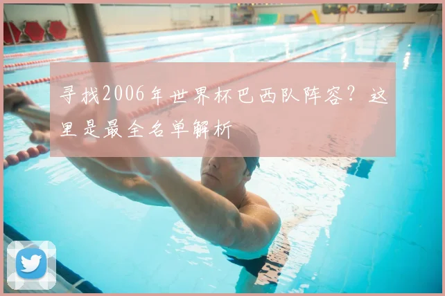 寻找2006年世界杯巴西队阵容？这里是最全名单解析